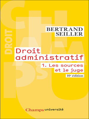 cover image of Droit administratif, Tome 1